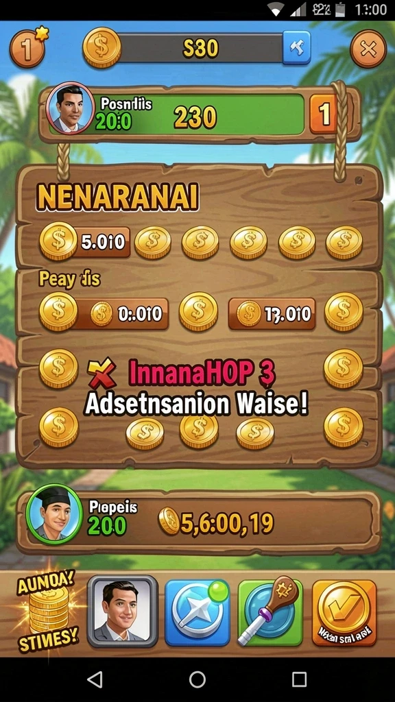 2757 - Tampilan awal game dengan karakter pilihan yang menarik.