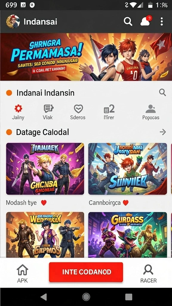 8id - Tampilan grafis yang memukau dan futuristik.
