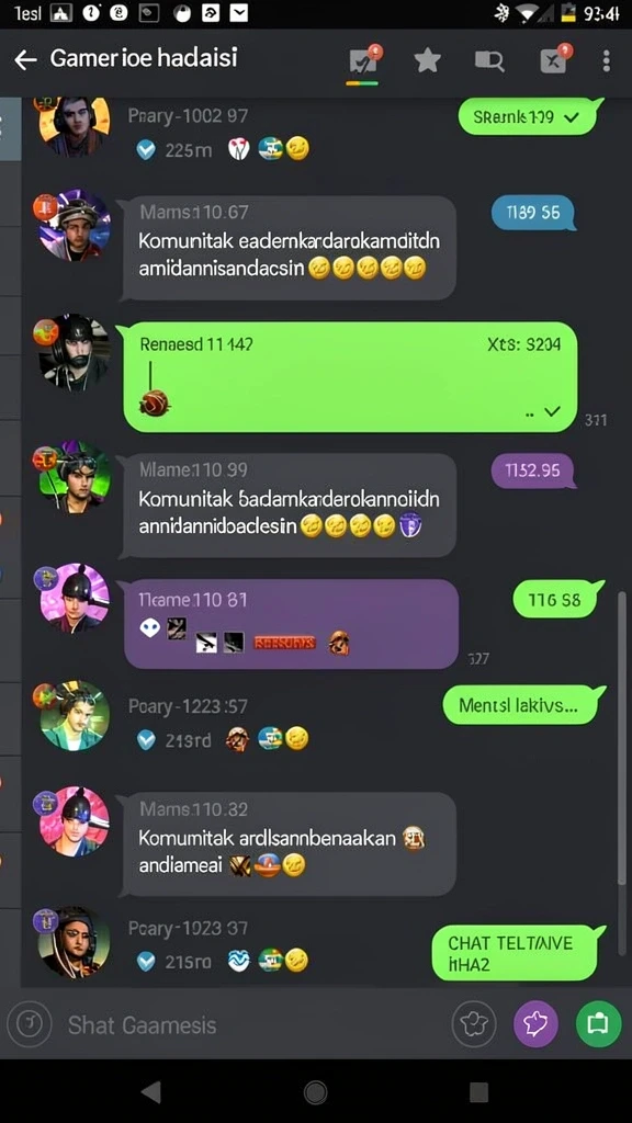 bpo777 - Screenshot menampilkan fitur interaksi antar pemain.
