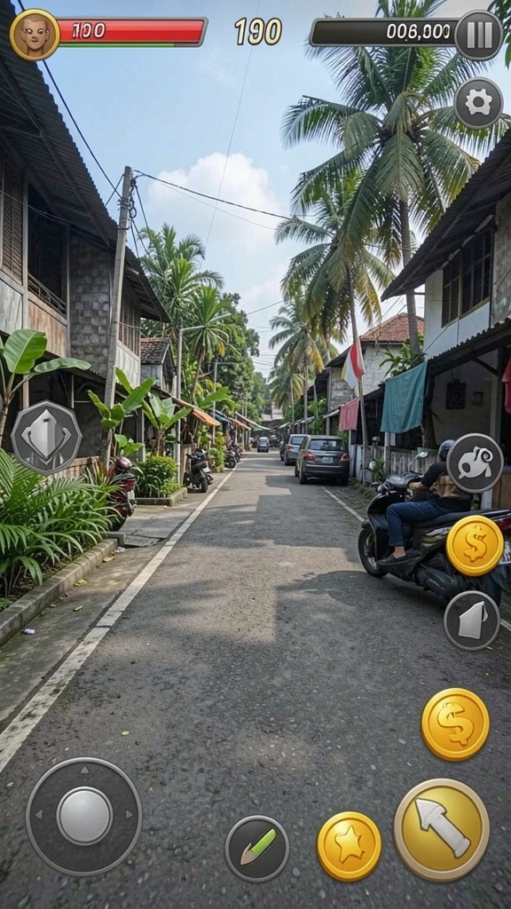 luckytopia - Tampilan karakter utama yang ceria dan penuh warna.