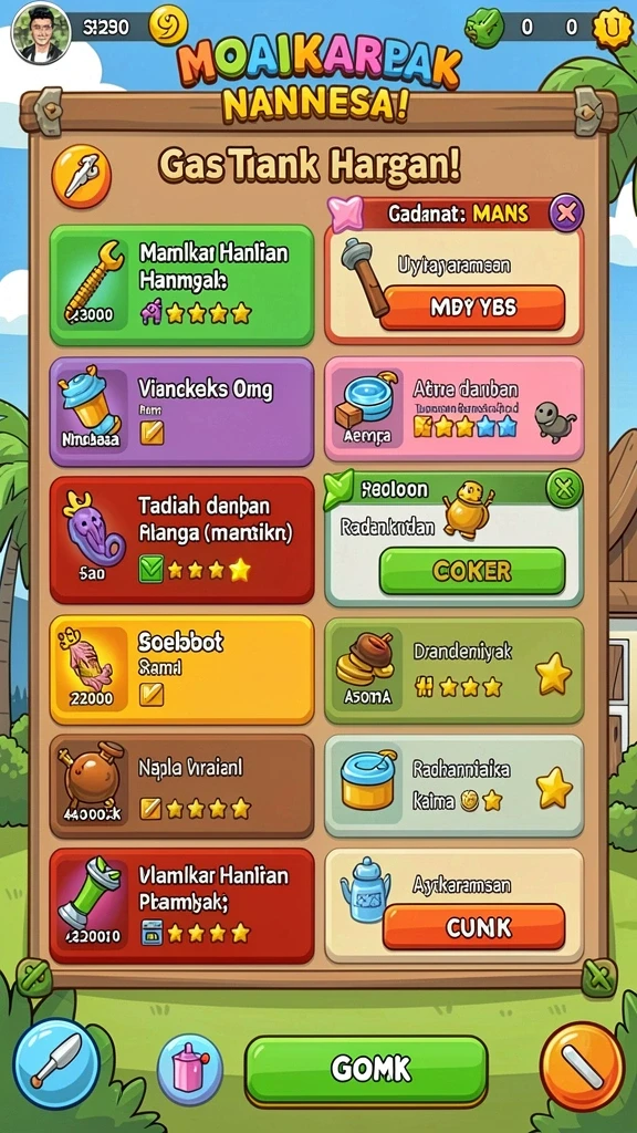 rajajuara - Karakter unik siap untuk dimainkan.